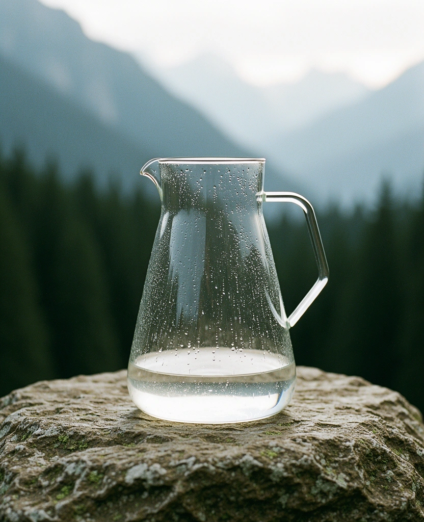 Natürliche Reinheit - Kaltes Alpenwasser